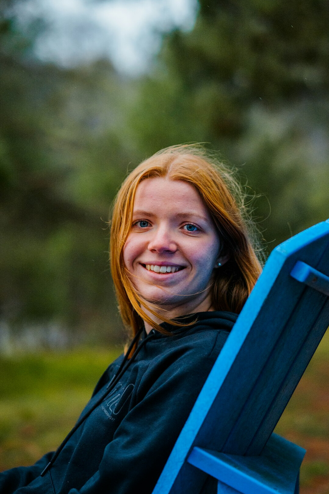 Portrait of a young woman smiling