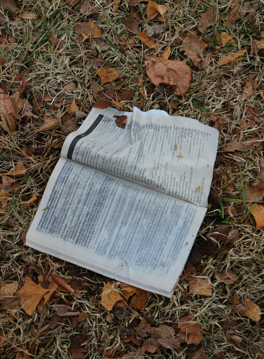 Close-up of a folded newspaper